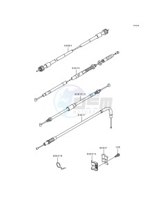 KL 250 D [KLR250] (D10-D14) [KLR250] drawing CABLES