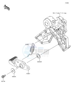 NINJA 650 EX650KHFA XX (EU ME A(FRICA) drawing Brake Pedal