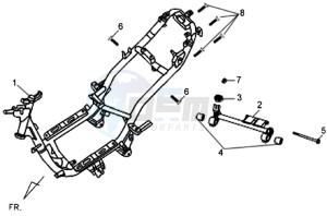 ORBIT 50 2T NAKED drawing FRAME / ENGINE MOUNT