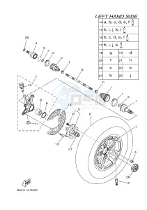 YFM700FWBD YFM70KPSH KODIAK 700 EPS SPECIAL EDITION (B329) drawing FRONT WHEEL