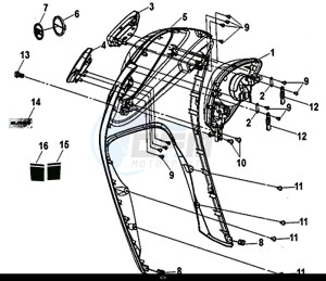 MIO 50I (45 KM/H) (FS05W1-EU) (E4) (L8-M0) drawing FR. COVER