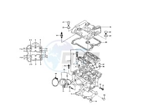 RAPTOR IE 650 drawing REAR CYLINDER HEAD