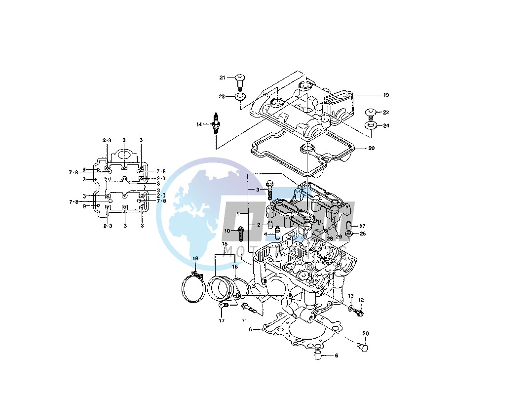 REAR CYLINDER HEAD