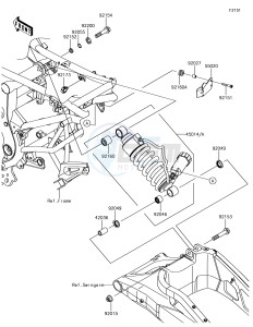 VERSYS 650 ABS KLE650FHFA XX (EU ME A(FRICA) drawing Suspension/Shock Absorber