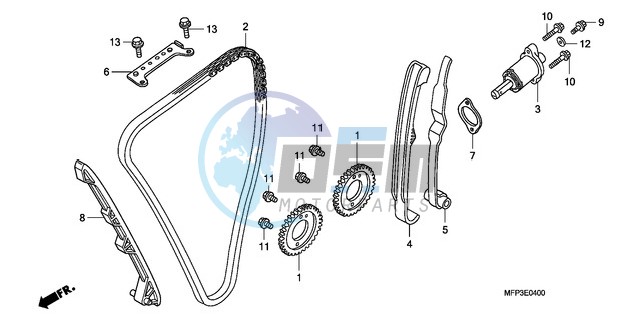 CAM CHAIN/TENSIONER