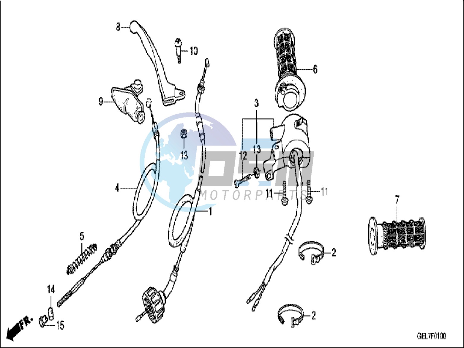 HANDLE LEVER/SWITCH/CABLE