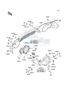 KVF650_4X4 KVF650FDF EU GB drawing Headlight(s)