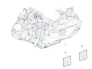 GTS 125 4T E4 ABS (EMEA) EU, GB) drawing Engine, assembly