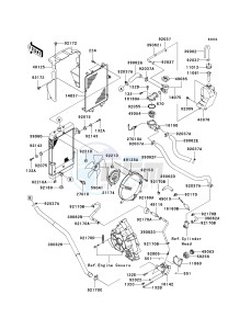 KSV 700 A [KFX700 AND V FORCE] (A1-A2) [KFX700 AND V FORCE] drawing RADIATOR