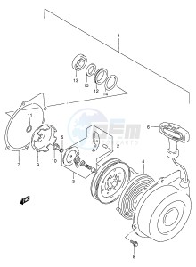 LT-F500F (E3-E28) drawing RECOIL STARTER