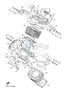 XVS1300CU XVS1300 CUSTOM XVS1300 CUSTOM (2SS4) drawing CYLINDER