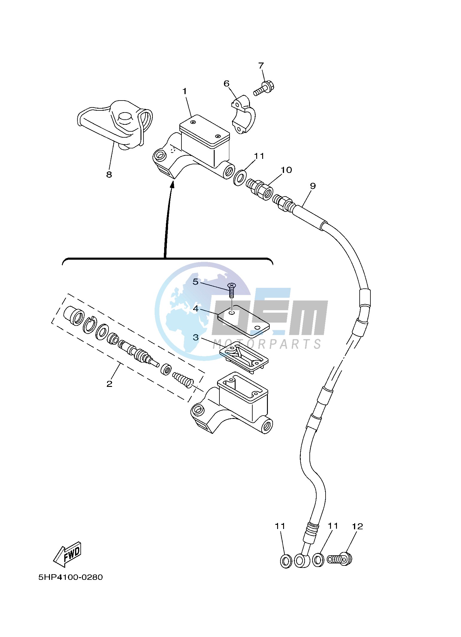 FRONT MASTER CYLINDER