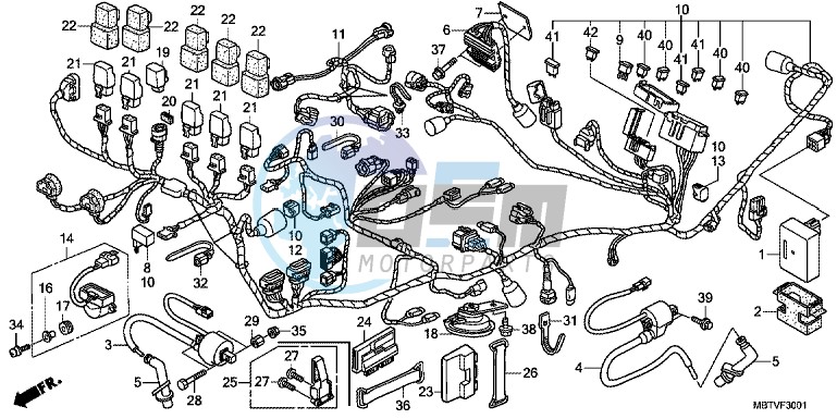 WIRE HARNESS (XL1000VA)