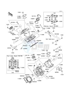 KVF 750 E [BRUTE FORCE 750 4X4I NRA OUTDOORS] (E8F-E9FA) E9F drawing CYLINDER HEAD