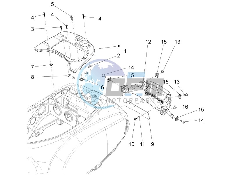 Rear cover - Splash guard