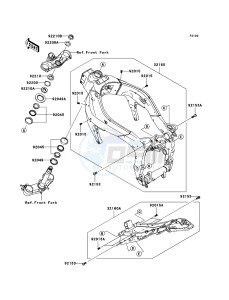 NINJA_ZX-6R ZX600P8F FR GB XX (EU ME A(FRICA) drawing Frame