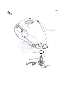 VERSYS KLE650CBF GB XX (EU ME A(FRICA) drawing Fuel Pump