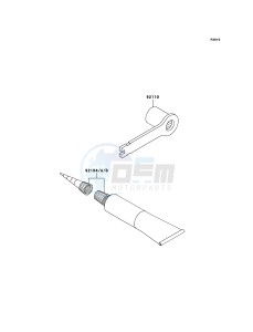 KX125 KX125M6F EU drawing Owner's Tools