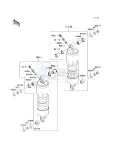 VN 1600 F [VULCAN 1600 MEAN STREAK] (6F) F6F drawing SUSPENSION_SHOCK ABSORBER