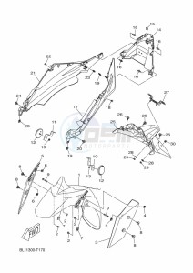 YP400RA XMAX 400 ABS (BL14) drawing FENDER