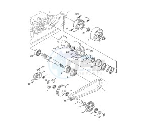 YW BW'S 125 drawing CLUTCH