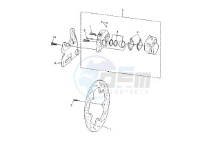 TZR RR 50 drawing REAR BRAKE CALIPER