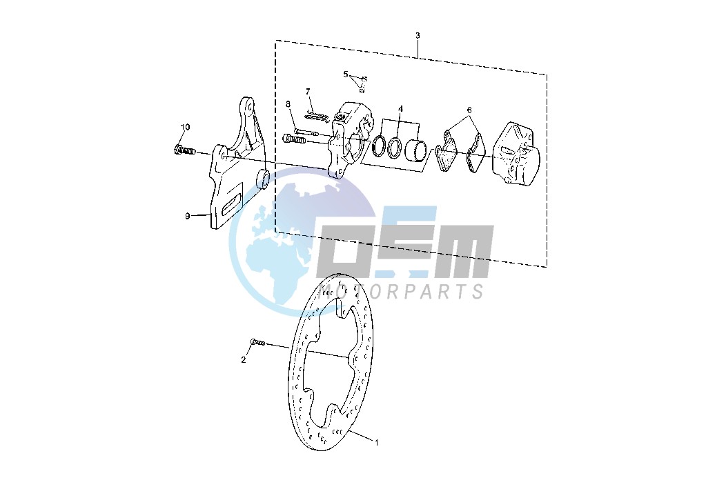 REAR BRAKE CALIPER