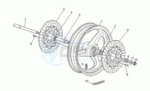 Sport 1100 Iniezione Iniezione drawing Front wheel