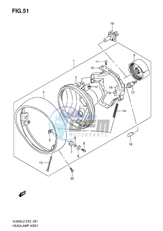 HEADLAMP ASSY