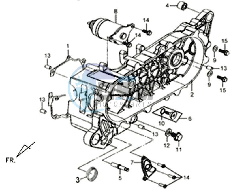 CRANKCASE COVER LEFT