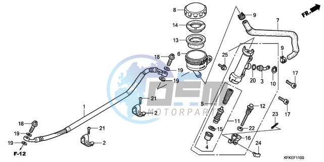 REAR BRAKE MASTER CYLINDER