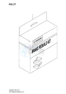 DL 650 V-STROM EU-UK drawing BRAKE REBUILD KIT