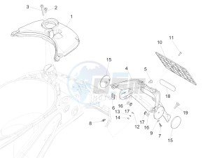 PRIMAVERA 50 4T 3V 25 KMH NOABS E4 25 kmh (EMEA) drawing Rear cover - Splash guard