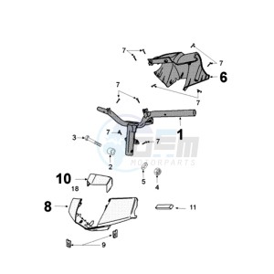 VIVA 3 L 50 4T drawing HANDLEBAR