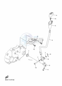 YFM90R (BD3M) drawing SHIFT SHAFT