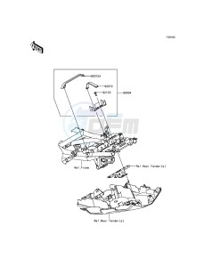 VERSYS 650 KLE650EGF XX (EU ME A(FRICA) drawing Accessory(U-Lock Bracket)