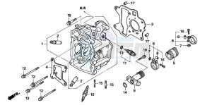 NPS50 drawing CYLINDER HEAD (NPS505/6)