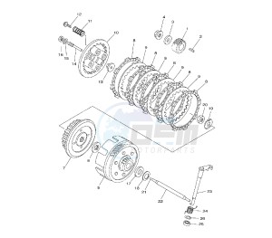 XT R BRA 125 drawing CLUTCH