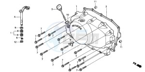 VT750C drawing RIGHT CRANKCASE COVER