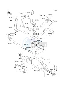 KRF 750 A [TERYX 750 4X4] (A8F) A8F drawing MUFFLER-- S- -