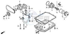 ST1100A drawing OIL PUMP