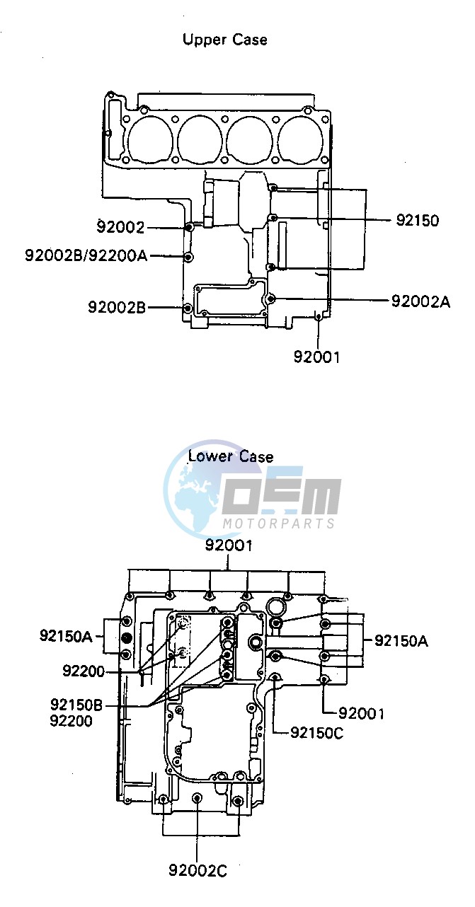 CRANKCASE BOLT PATTERN