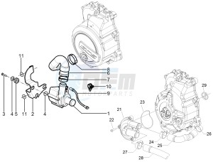 SUPER GTS 125 4T IE ABS-NOABS E3 (EMEA) drawing Cooler pump