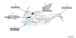 VFR800XD CrossRunner - VFR800X UK - (E) drawing MARK (1)