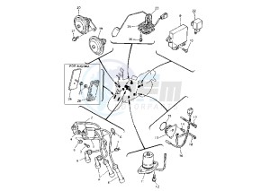 XJR 1200 drawing ELECTRICAL DEVICES IGNITION