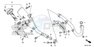 CRF450XE CRF450R Europe Direct - (ED) drawing EXHAUST MUFFLER