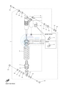 YZ250FX (B297 B298 B299 B299 B29A) drawing REAR SUSPENSION