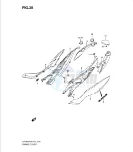 SFV650/A drawing FRAME COVER (MODEL K9 - L0)