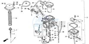 NX500 DOMINATOR drawing CARBURETOR