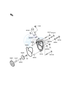 RM-Z250 (E28) drawing WATER PUMP